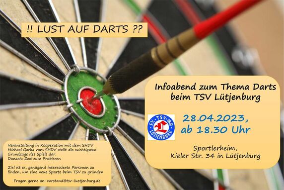 Dart Infoabend - Sport-Verein TSV Lütjenburg
